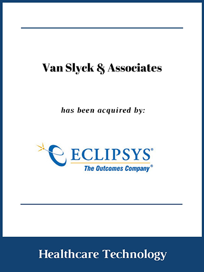 Van Slyck & Associates has been acquired by Eclipsys