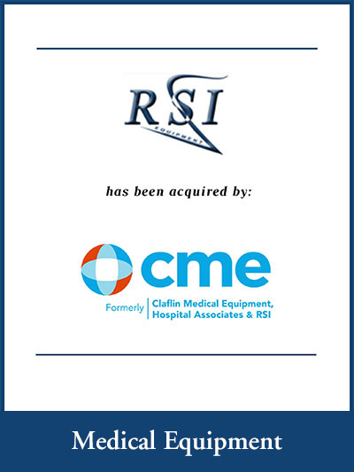RSI Equipment has been acquired by CME