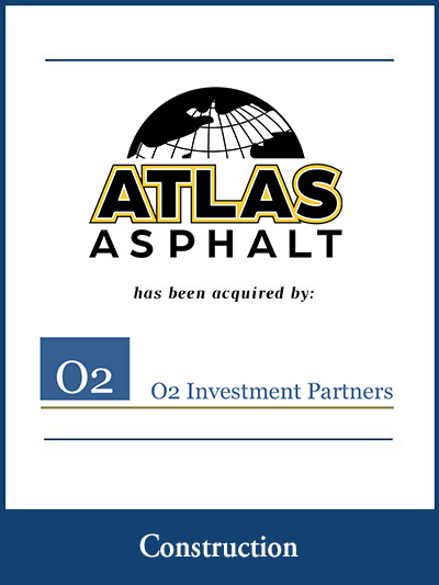 Atlas Asphalt has been acquired by O2 Investment Partners